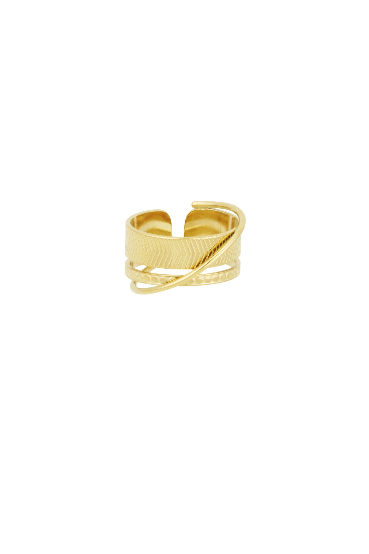 Geschichteter Glanz Ring