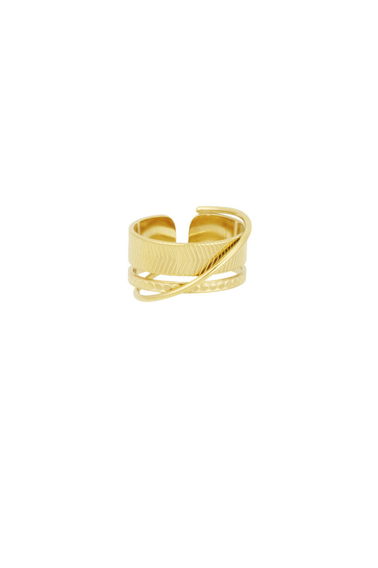 Geschichteter Glanz Ring